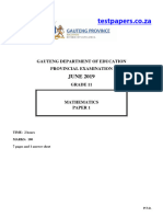 Gr11 Math P1 (English) June 2019 Question Paper (1) - 090422