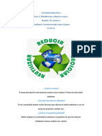 Actividad Integradora Fase 1 Planificación. Objetivos Metas