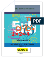 2023 2024 Class IX Mathematics Part 1 AW 2