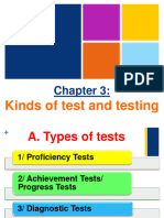 Chapter 3 - Kinds of Tests and Testing