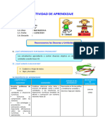 SESION DE APRENDIZAJE Decenas y Unidades 2do Grado