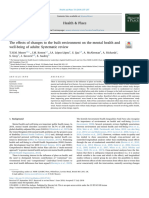 The Effects of Changes To The Built Environmenton The Mental Health and Well-Being of Adults Systematic Review