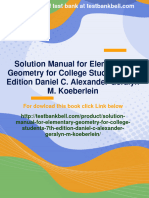 Instant Download Solution Manual For Elementary Geometry For College Students, 7th Edition Daniel C. Alexander Geralyn M. Koeberlein PDF All Chapter