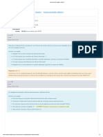 Controle Interno Exercícios de Fixação - Módulo II