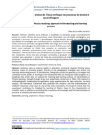 (Artigo) Experimentação No Ensino de Física - Enfoque No Processo de Ensino e Aprendizagem (Ferreira)