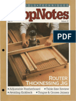 ShopNotes #21 (Vol. 04) - Router Thicknessing Jig - Text