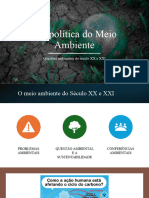 Aula - Geopolitica Do Meio Ambiente