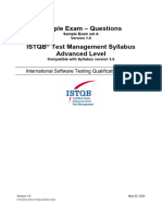 ISTQB CTAL-TM Sample-Exam-Questions Brightest v3.0