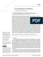 Catalytic Dehydration of Isopropanol To Propylene