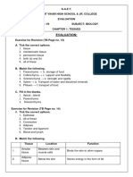 Grade7Biology TheTissues (Evaluation)