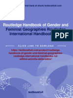 Feminist Geographies Routledge International Handbooks 1st: Routledge Handbook of Gender and