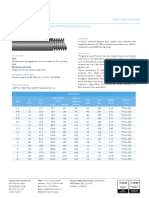 T7011 Single Braided 316 Stainless Steel Standard Pitch Convoluted Metallic Hose