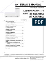 Service Manual: Led Backlight TV