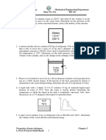 ME211 Sheet 3A Properties of Pure Substance