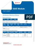 Veolia ZeeWeed Ultrafiltration ZW500S Module - Fact Sheet