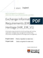 BIM For Heritage Technical Guidance - Exchange Information Requirements