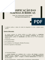 Classificaã Ã o Das Normas Jurã Dicas