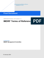 IMDRF MC N1 Terms of Reference - 2024