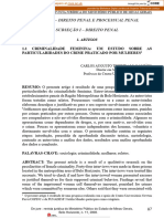 Criminalidade Feminina Um Estudo Sobre As