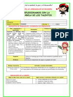 Ses-Mierc-Rel-Reflexionamos Con La Parabola de Los Talentos