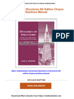 (PDF Download) Dynamics of Structures 4th Edition Chopra Solutions Manual Fulll Chapter