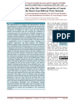 A Review On The Study of The Mix Cement Properties of Cement Mortar Used in The Plaster From Different Waste Materials