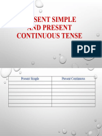 Present Simple and Present Continuous Tense