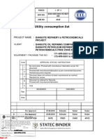 Utility Consumption List: Project Name