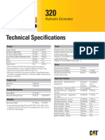 Technical Specifications: Hydraulic Excavator