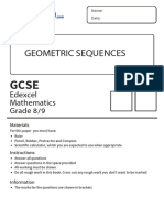 Geometric Sequences W