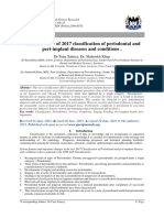 Critical Review of 2017 Classification of Periodontal and Peri-Implant Diseases and Conditions