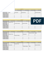 Horarios de Primaria