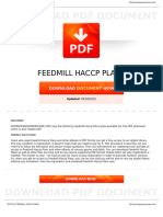 Feedmill-Haccp-Plans and Details