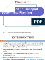 Chapter 1 Introduction To Transport System and Planning