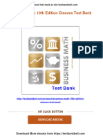 (PDF Download) Business Math 10th Edition Cleaves Test Bank Fulll Chapter