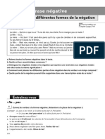 Les Différents Types de Négation - B2