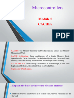 Microcontrollers: Caches