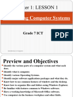 Lesson 1 Introduction To Computers PPTX