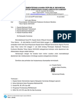 Surat Pengantar Penyampaian SK Madrasah Pelaksana Kurikulum Merdeka Tahun Ajaran 2024-2025 Dan Lampiran