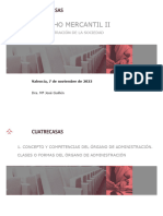 Derecho Mercantil II Tema 5 Órgano de Administración2023