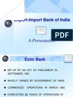 Export-Import Bank of India: A Presentation