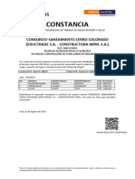 Constancia 2da Inclusión de Contrato CIO CERRO COLORADO TERCEROS 01.08