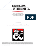 Druid Subclass Circle of The Elemental