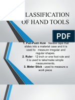 Classification of Hand Tools