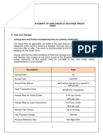 SBM Credilio Key Fact Statement