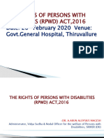 The Rights of Persons With Disabilities (RPWD