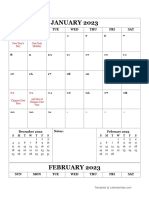 2023 Printable Calendar Malaysia Holidays 09