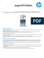 HP Laserjet Managed MFP E826Dn Printer Series: Datasheet