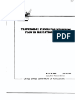 Trapezoidal Flumes For Measuring Flow in Irrigation Channels