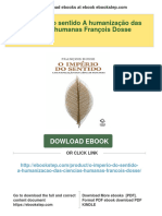 (PDF Download) O Império Do Sentido A Humanização Das Ciências Humanas François Dosse Fulll Chapter